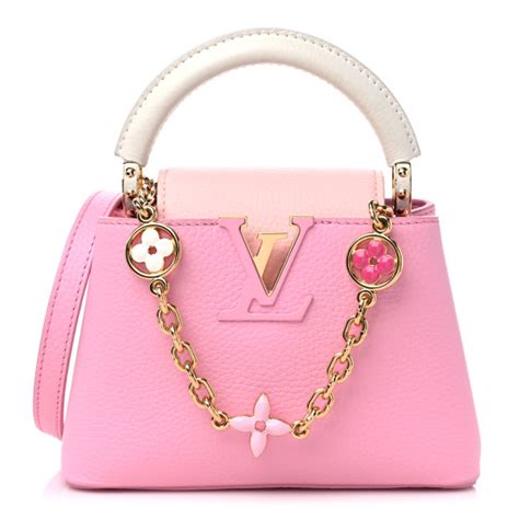 louis vuitton pink flower bag|louis vuitton capucines bag.